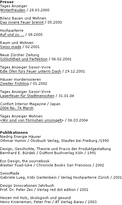 Presse/Publikationen